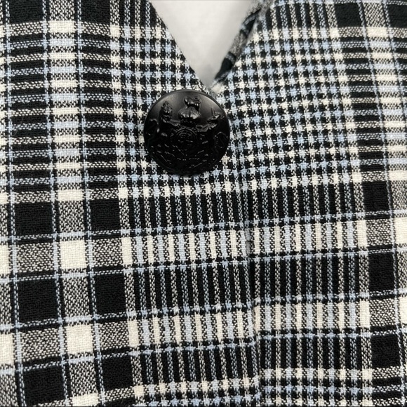 Veronica Beard Lark plaid button dress Sz 4 - Picture 9 of 10